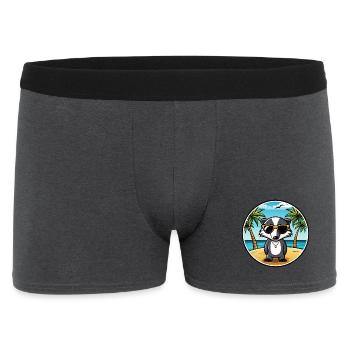 Dachs Lustige Cartoon Sommer Strand Sonnenbrille Cool - Männer Boxer Shorts - Anthrazit - Vorne