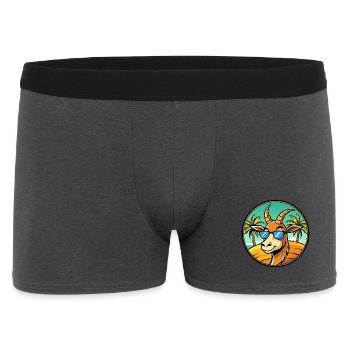 Antilope Lustige Cartoon Sommer Strand Sonnenbrille - Männer Boxer Shorts - Anthrazit - Vorne
