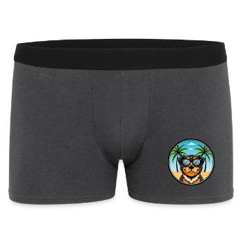 Lunettes de soleil Rottweiler Dog Cartoon Summer Beach - Boxer Homme - charbon - Devant