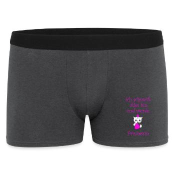 Prinzessin - Männer Boxer Shorts - Anthrazit - Vorne