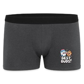 Beste Kumpels! - Männer Boxer Shorts - Anthrazit - Vorne