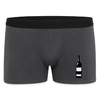 Wine Wine Bottle White Wine Red Wine Gift - Men's Boxer Shorts - charcoal grey - Front
