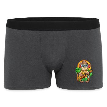 Lustige Affe Cartoon Sommer Strand Sonnenbrille - Männer Boxer Shorts - Anthrazit - Vorne