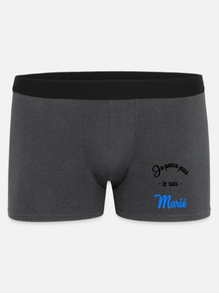 JE PEUX PAS. MARIE - Boxer Homme - charbon