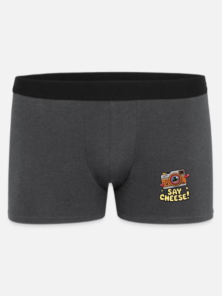Say Cheese! - Men's Boxer Shorts - charcoal grey