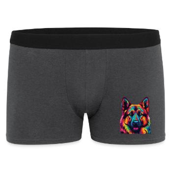 Berger Allemand Pop-art - Boxer Homme - charbon - Devant