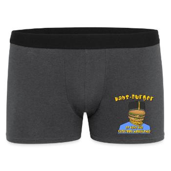 Habs-Burger Habsburger - HamBurger - Monarchie - Männer Boxer Shorts - Anthrazit - Vorne