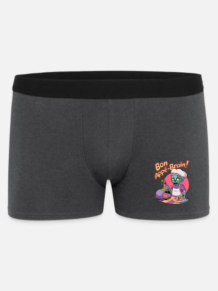 Bon Appé-brain! - Men's Boxer Shorts - charcoal grey