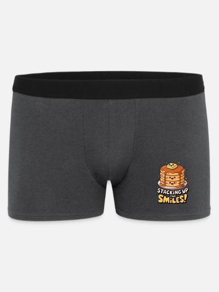 Staking Up The Smiles! - Men's Boxer Shorts - charcoal grey