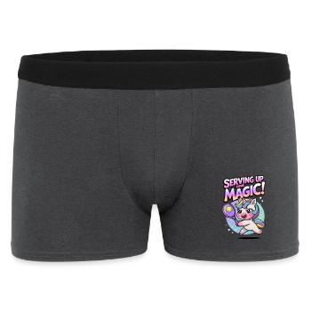 Servir un peu de magie ! - Boxer Homme - charbon - Devant