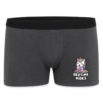 Bedtime Vibes - Men's Boxer Shorts - charcoal grey - Front
