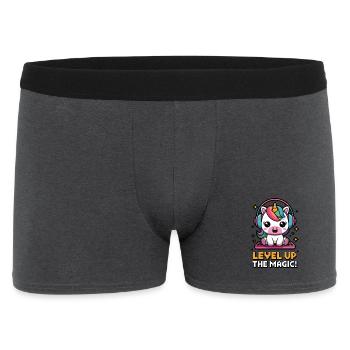Level Up The Magic! - Men's Boxer Shorts - charcoal grey - Front