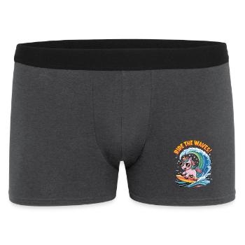 Ride The Waves! - Men's Boxer Shorts - charcoal grey - Front