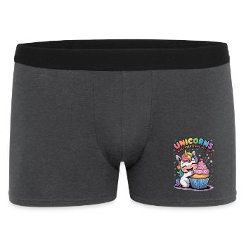 Les licornes rendent tout meilleur - Boxer Homme - charbon - Devant