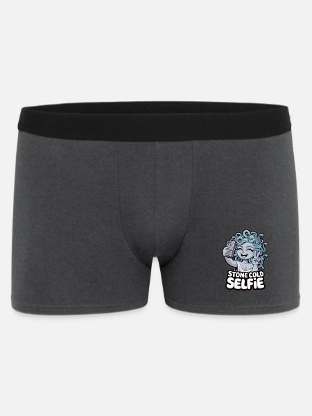 Stone Cold Selfie - Men's Boxer Shorts - charcoal grey