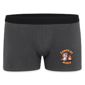 Campfire Magic - Men's Boxer Shorts - charcoal grey - Front