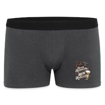 Trinken Sie verantwortungsbewusst, brauen Sie rücksichtslos - Männer Boxer Shorts - Anthrazit - Vorne