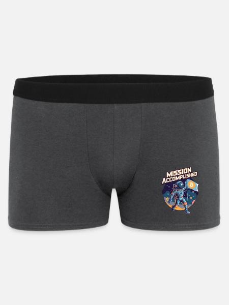 Mission Accomplished - Men's Boxer Shorts - charcoal grey