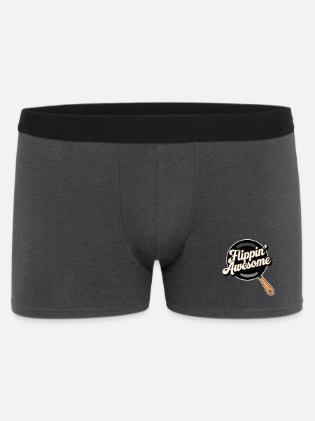 Flippin Awesome - Men's Boxer Shorts - charcoal grey