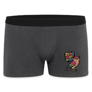 Null Hupen gegeben - Männer Boxer Shorts - Anthrazit - Vorne