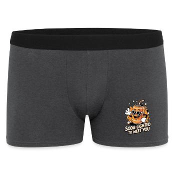 Soda-Lighted To Meet You - Men's Boxer Shorts - charcoal grey - Front