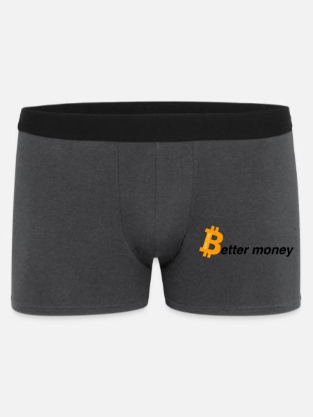 Better money - Männer Boxer Shorts - Anthrazit
