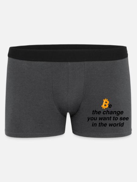 Be the change - Männer Boxer Shorts - Anthrazit