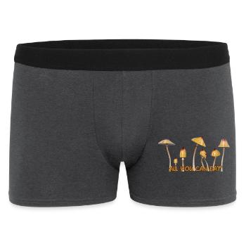 Magic Mushrooms Zauberpilze Psylos Pilze Party Fun - Männer Boxer Shorts - Anthrazit - Vorne