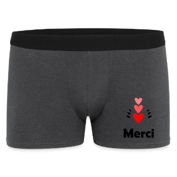 THANK YOU. MISTRESS. MASTER. THANK YOU MISTRESS - Men's Boxer Shorts - charcoal grey - Front