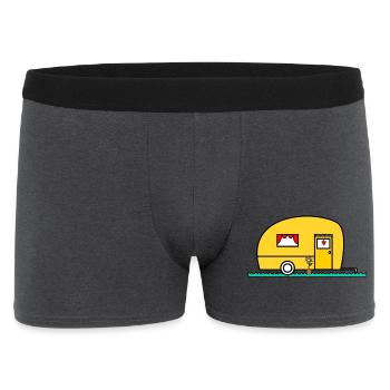 WOHNWAGEN. VAN. VAN. CAMPING CAR. - CAMPING. - ICH WAR HIER. - HUMOR. - Männer Boxer Shorts - Anthrazit - Vorne