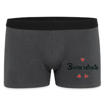 RETIREMENT. HOLIDAY. RETIREMENT. RETIRED. RETIREMENT. - Men's Boxer Shorts - charcoal grey - Front