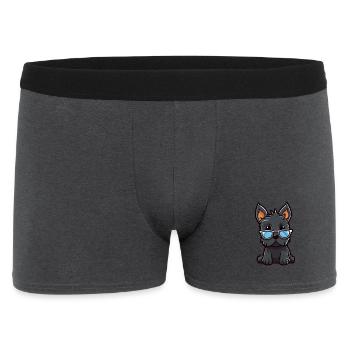 Scottish Terrier Hunderasse Aquarell Karikatur Kawa - Männer Boxer Shorts - Anthrazit - Vorne