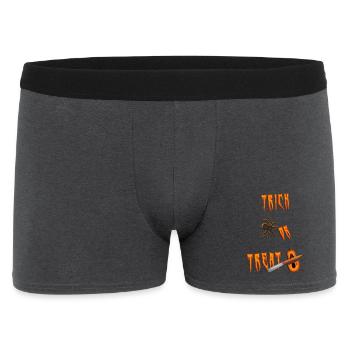 trick or treat halloween - Männer Boxer Shorts - Anthrazit - Vorne