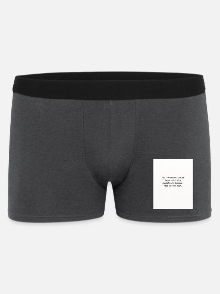 Hab Vertrauen - Männer Boxer Shorts - Anthrazit