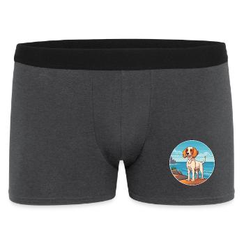 Jamthund Hund Rasse Cartoon Kawaii Clipart Hund Haustier - Männer Boxer Shorts - Anthrazit - Vorne