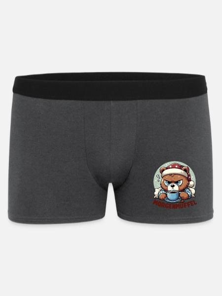 Morgenmuffel - Männer Boxer Shorts - Anthrazit
