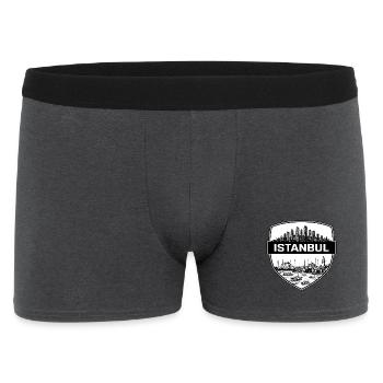 Istanbul Türkei Schild Wappen Hagia Sophia Geschenk - Männer Boxer Shorts - Anthrazit - Vorne