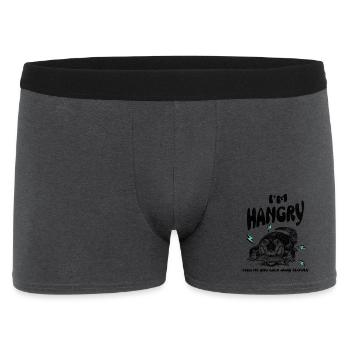 Hungriger Alligator, gib mir Essen! - Männer Boxer Shorts - Anthrazit - Vorne