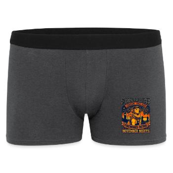 Golden Retriever Fireworks Patrol London England - Männer Boxer Shorts - Anthrazit - Vorne