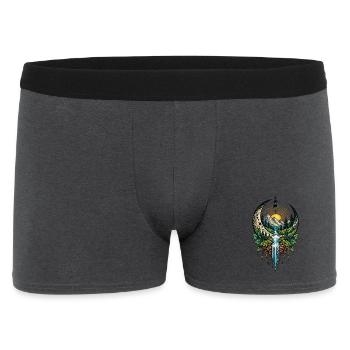 Mystische Mondlandschaft – Natur & Fantasy - Männer Boxer Shorts - Anthrazit - Vorne
