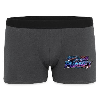 Rule_the_Planet - Männer Boxer Shorts - Anthrazit - Vorne