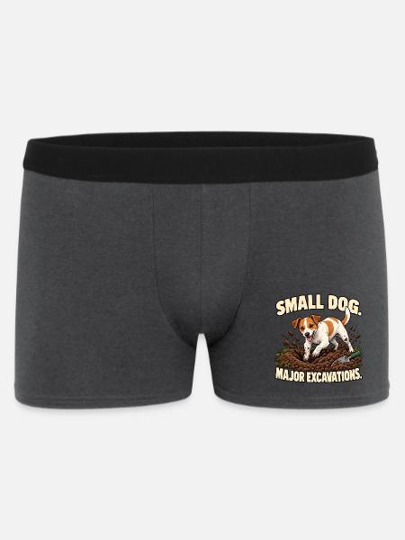 Jack Russell Ausgrabungen - Männer Boxer Shorts - Anthrazit