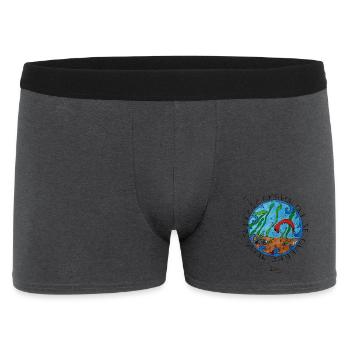 Camarón que se duerme – schlafende Garnele - Männer Boxer Shorts - Anthrazit - Vorne