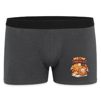 Meow Meals Katzenkorb Snackfreude - Männer Boxer Shorts - Anthrazit - Vorne