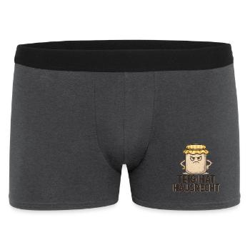 Geschenk für Sauerteig-Anfänger mit Humor - Männer Boxer Shorts - Anthrazit - Vorne
