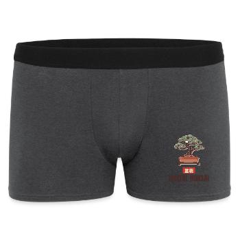 Digital Bonsai Schaltplatine Cable Tree Zen - Männer Boxer Shorts - Anthrazit - Vorne