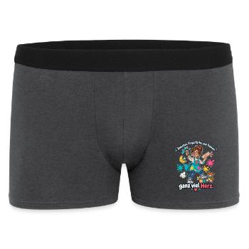 Erzieherin Geschenk Kita Abschied Danke - Männer Boxer Shorts - Anthrazit - Vorne