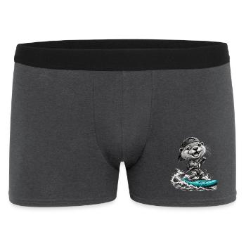 Standup-Otter Surfing - Männer Boxer Shorts - Anthrazit - Vorne