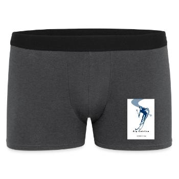 Ski_Club_Flyer_Design_Template_1793025628375 - Männer Boxer Shorts - Anthrazit - Vorne
