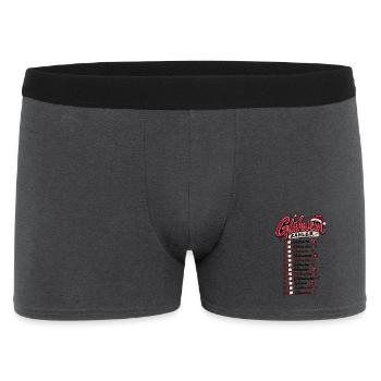 Glühwein Zähler – Lustiger Weihnachtsspruch - Männer Boxer Shorts - Anthrazit - Vorne